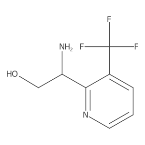 (2R)-2-amino-2-[3-(trifluoromethyl)pyridin-2-yl]ethan-1-ol Structure