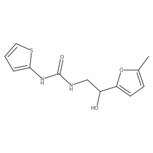 1-[2-Hydroxy-2-(5-methylfuran-2-yl)ethyl]-3-(thiophen-2-yl)urea Structure