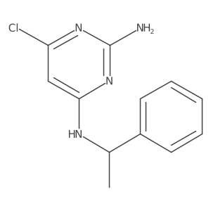6-chloro-4-N-(1-phenylethyl)pyrimidine-2,4-diamine Structure