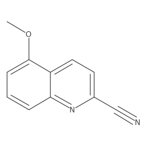 5-Methoxyquinoline-2-carbonitrile结构式