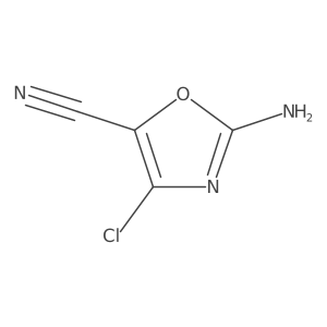 2-Amino-4-chloro-5-oxazolecarbonitrile Structure