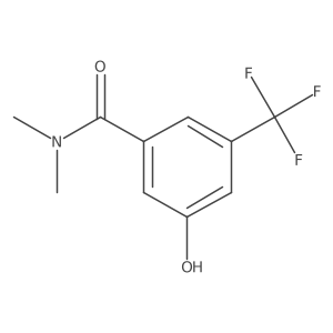 3-Hydroxy-N,N-dimethyl-5-(trifluoromethyl)benzamide结构式