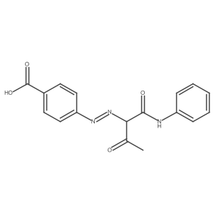 4-[2-[2-Oxo-1-[(phenylamino)carbonyl]propyl]diazenyl]benzoic acid结构式