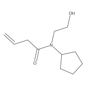 N-Cyclopentyl-N-(2-hydroxyethyl)-3-butenamide Structure