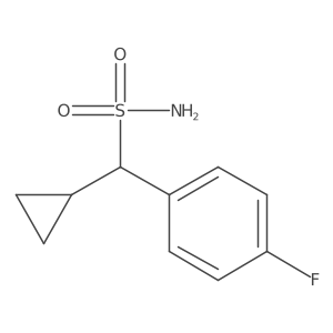 Cyclopropyl(4-fluorophenyl)methanesulfonamide Structure