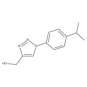 (1-(4-isopropylphenyl)-1H-1,2,3-triazol-4-yl)methanol Structure