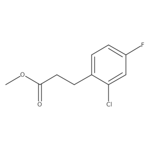 methyl 3-(2-chloro-4-fluoro-phenyl)propanoate结构式