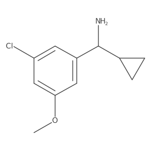 Benzenemethanamine, 3-chloro-|A-cyclopropyl-5-methoxy-, (|AS)-结构式