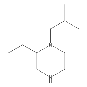 2-Ethyl-1-(2-methylpropyl)piperazine结构式