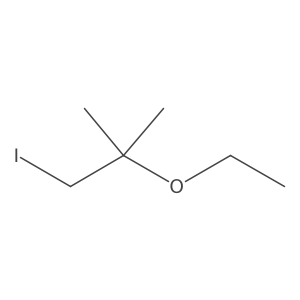2-Ethoxy-1-iodo-2-methylpropane Structure