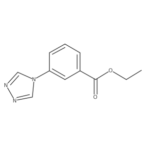 Ethyl 3-(1,3,4-triazol-1-yl)benzoate结构式