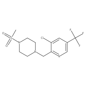 1-(3-Chloro-5-trifluoromethyl-pyridin-2-ylmethyl)-4-methanesulfonyl-piperazine Structure