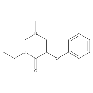 Ethyl 3-(dimethylamino)-2-phenoxypropanoate结构式