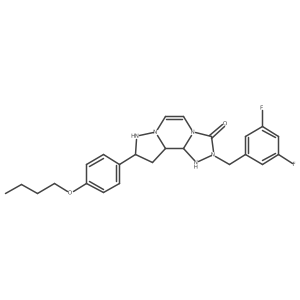 11-(4-Butoxyphenyl)-4-[(3,5-difluorophenyl)methyl]-3,4,6,9,10-pentaazatricyclo[7.3.0.0^{2,6}]dodeca-1(12),2,7,10-tetraen-5-one结构式