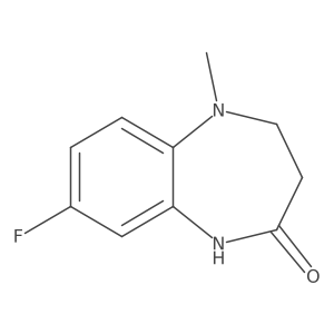 8-fluoro-5-methyl-2,3,4,5-tetrahydro-1H-1,5-benzodiazepin-2-one Structure