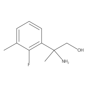 2-Amino-2-(2-fluoro-3-methylphenyl)propan-1-ol Structure