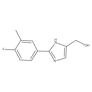 2-(4-Fluoro-3-methylphenyl)imidazole-5-methanol Structure