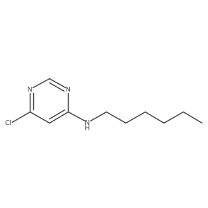 6-chloro-N-hexylpyrimidin-4-amine结构式
