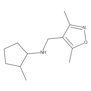 N-[(Dimethyl-1,2-oxazol-4-yl)methyl]-2-methylcyclopentan-1-amine结构式