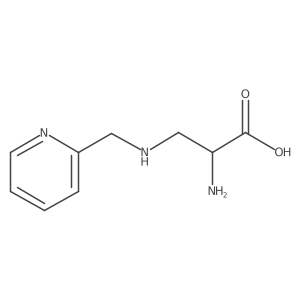 Alanine, 3-[(2-pyridinylmethyl)amino]-结构式