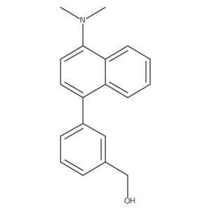 (3-(4-(Dimethylamino)naphthalen-1-yl)phenyl)methanol结构式