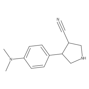 4-(4-(Dimethylamino)phenyl)pyrrolidine-3-carbonitrile Structure