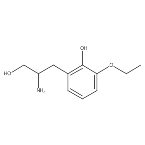 2-(2-Amino-3-hydroxypropyl)-6-ethoxyphenol Structure