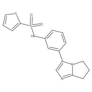 N-(3-(6,7-dihydro-5H-pyrrolo[1,2-a]imidazol-3-yl)phenyl)thiophene-2-sulfonamide Structure