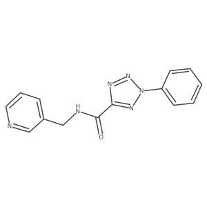 2-phenyl-N-(pyridin-3-ylmethyl)-2H-tetrazole-5-carboxamide Structure