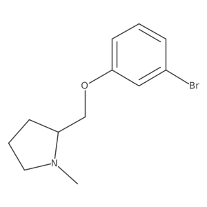 2-[(3-Bromophenoxy)methyl]-1-methylpyrrolidine结构式