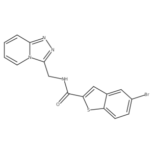 N-([1,2,4]triazolo[4,3-a]pyridin-3-ylmethyl)-5-bromobenzo[b]thiophene-2-carboxamide Structure