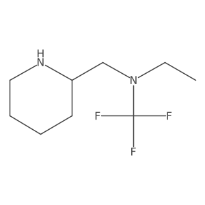 N-(piperidin-2-ylmethyl)-N-(trifluoromethyl)ethanamine结构式