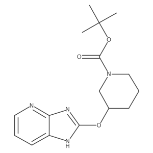 tert-Butyl 3-((3H-imidazo[4,5-b]pyridin-2-yl)oxy)piperidine-1-carboxylate Structure