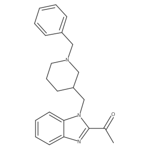 1-(1-((1-benzylpiperidin-3-yl)methyl)-1H-benzo[d]imidazol-2-yl)ethanone Structure