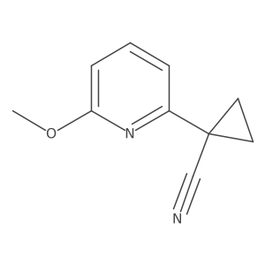1-(6-Methoxypyridin-2-YL)cyclopropanecarbonitrile Structure