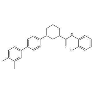 N-(2-Bromophenyl)-1-[6-(3,4-dimethylphenyl)pyridazin-3-YL]piperidine-3-carboxamide Structure
