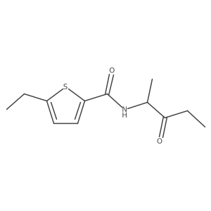 2-Thiophenecarboxamide, 5-ethyl-N-(1-methyl-2-oxobutyl)- Structure