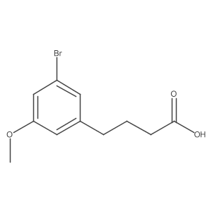 3-Bromo-5-methoxybenzenebutanoic acid结构式
