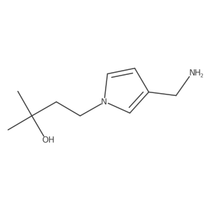 1H-Pyrrole-1-propanol, 3-(aminomethyl)-I+/-,I+/--dimethyl- Structure