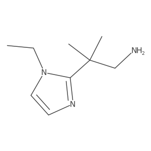 2-(1-Ethyl-1h-imidazol-2-yl)-2-methylpropan-1-amine Structure