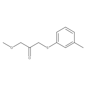 1-Methoxy-3-(m-tolylthio)propan-2-one结构式