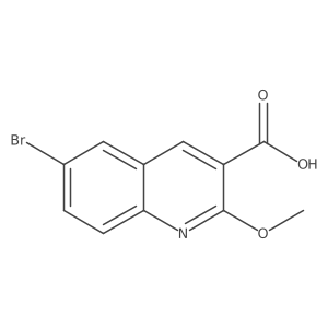 6-Bromo-2-methoxyquinoline-3-carboxylic acid结构式