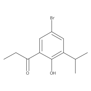 1-[5-Bromo-2-hydroxy-3-(propan-2-YL)phenyl]propan-1-one结构式