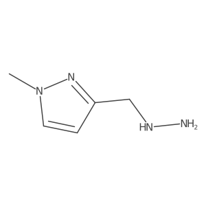 3-(hydrazinylmethyl)-1-methyl-1H-pyrazole结构式
