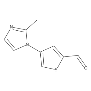 4-(2-Methyl-1H-imidazol-1-YL)thiophene-2-carbaldehyde结构式