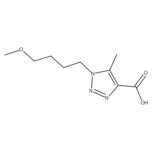 1-(4-methoxybutyl)-5-methyl-1H-1,2,3-triazole-4-carboxylic acid结构式