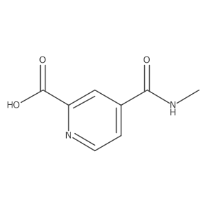 4-[(Methylamino)carbonyl]-2-pyridinecarboxylic acid Structure