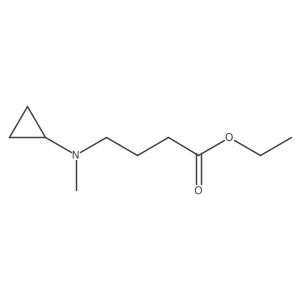Ethyl 4-[cyclopropyl(methyl)amino]butanoate Structure