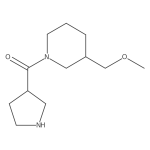 (3-(Methoxymethyl)piperidin-1-yl)(pyrrolidin-3-yl)methanone Structure