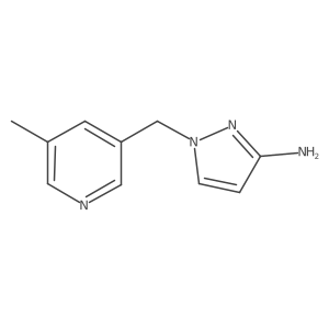 1-[(5-Methylpyridin-3-yl)methyl]-1H-pyrazol-3-amine Structure